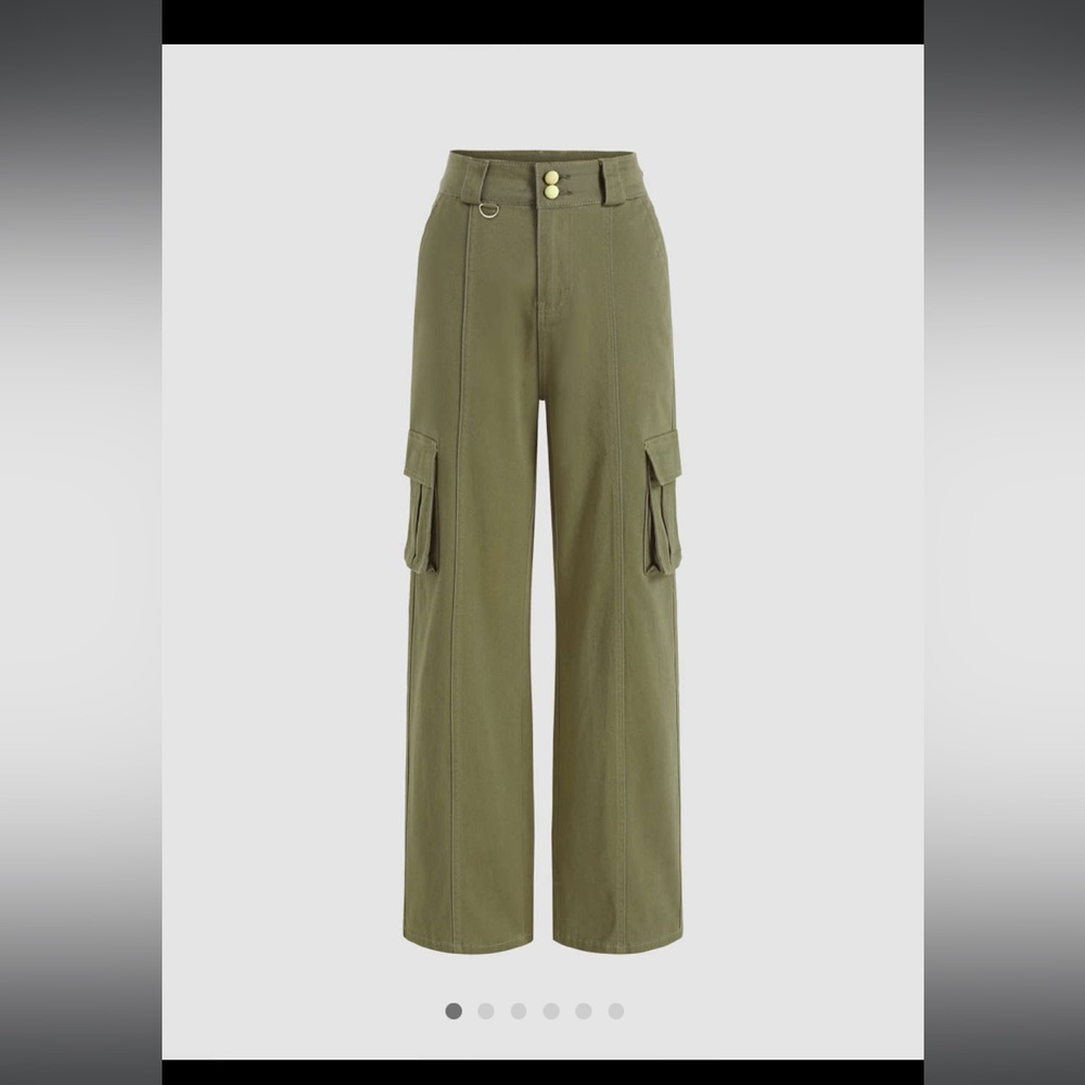 NWT Cider High Waist Pocket Cargo Jeans